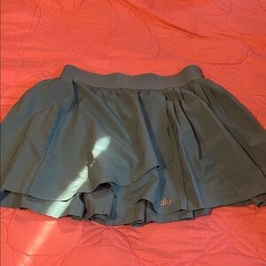 ALO Yoga XS Light Blue Activewear Top with Logo Tag